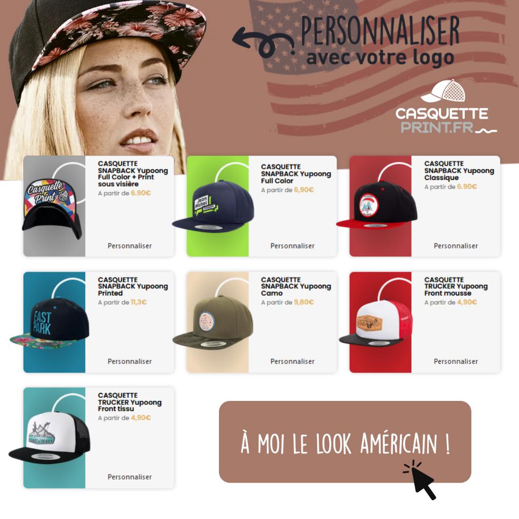 Envie d'une casquette personnalisée en France, pour un look Streatwear ? Rdv chez Casquette Print