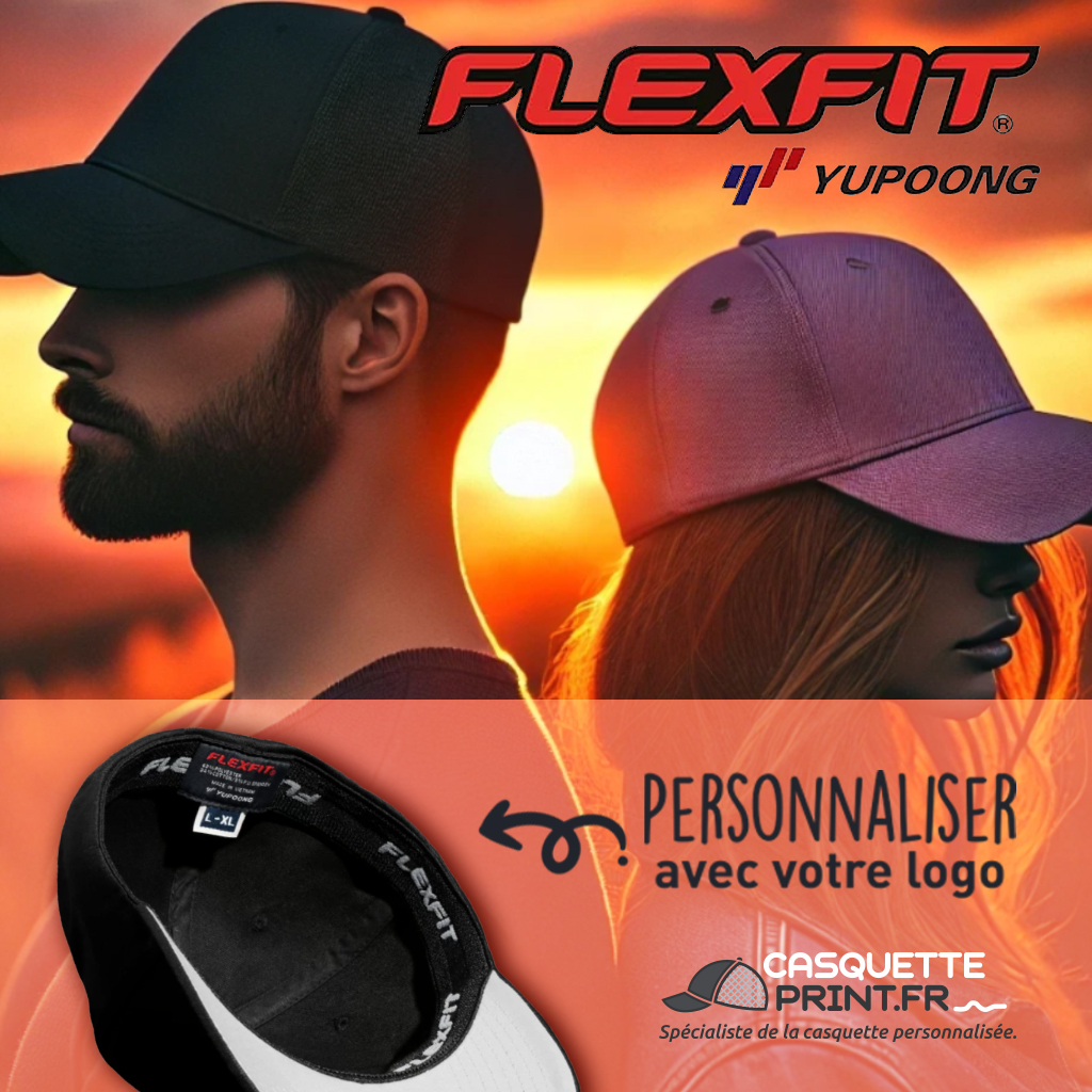 Casquette Flexfit Yuppong personnalisée, confort et élégance avec Casquette Print